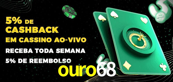 Promoções do cassino ao Vivo ouro68